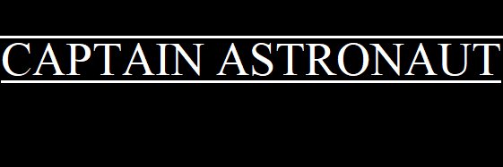 Capt Astronaut 🛰's banner
