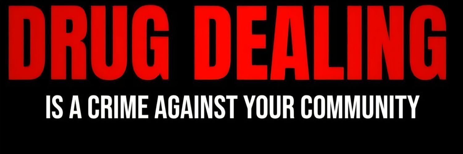 George From The Shankill REPORT ALL DRUG DEALERS's banner