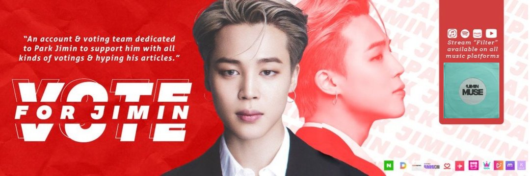 VOTE FOR JIMIN¹³ (VFJ)'s banner