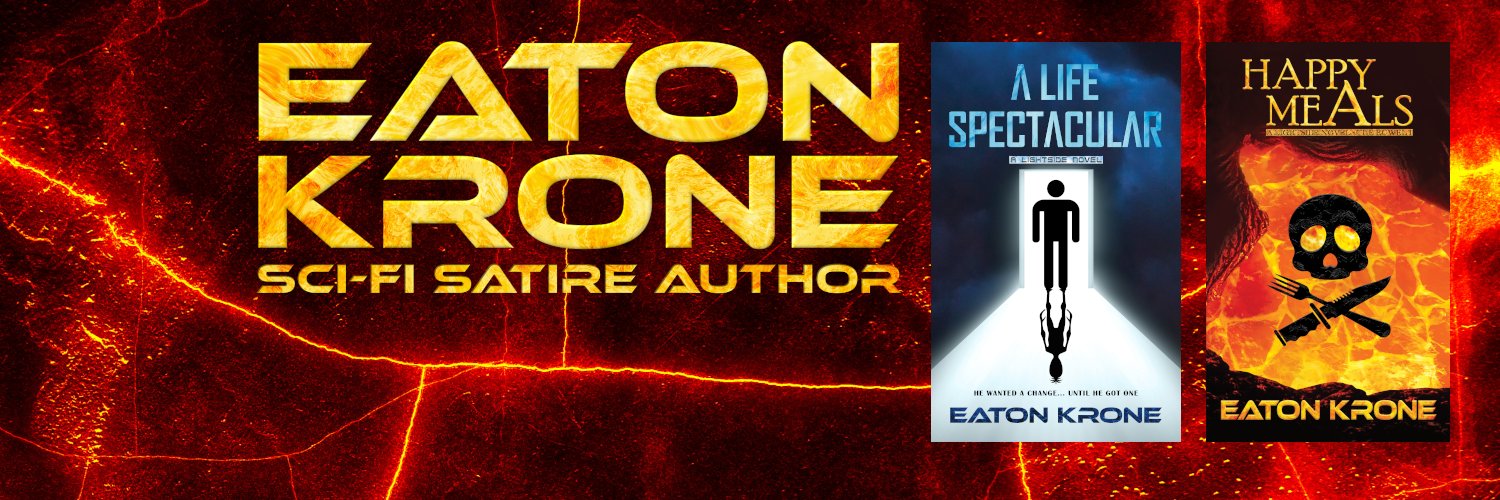 Eaton Krone 👽 Sci-Fi Satire Author's banner