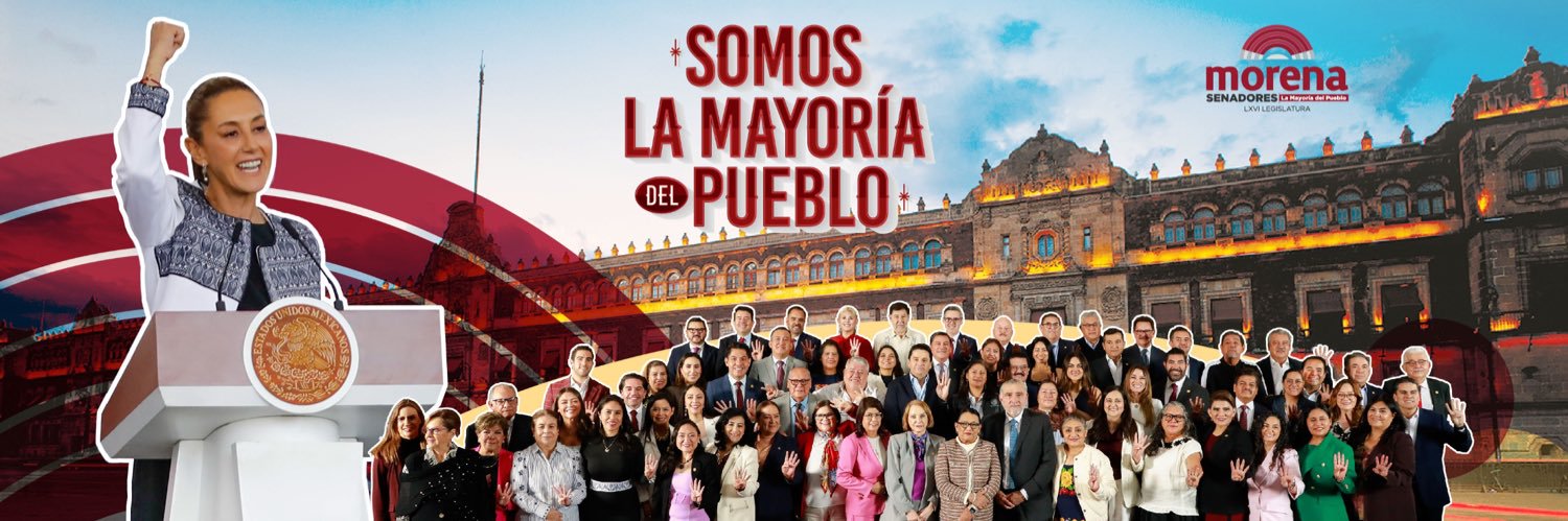 Senadores Morena's banner