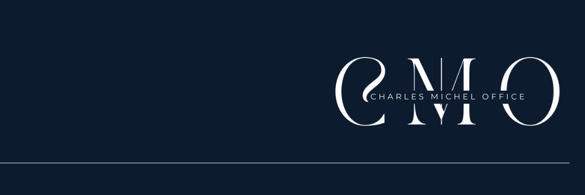 Charles Michel's banner