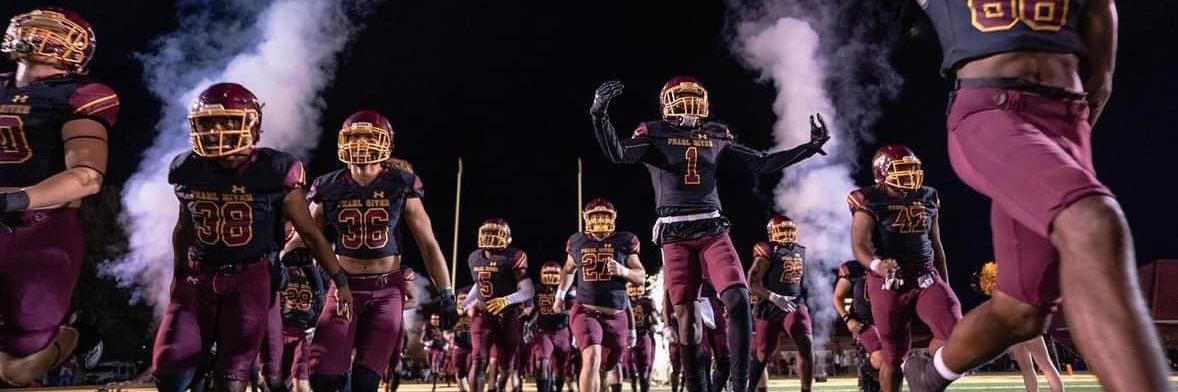 Pearl River Football's banner