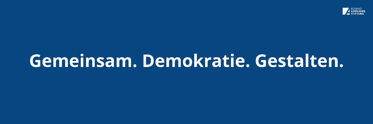 Adenauer-Stiftung's banner