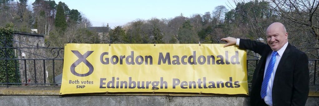 Gordon Macdonald MSP's banner