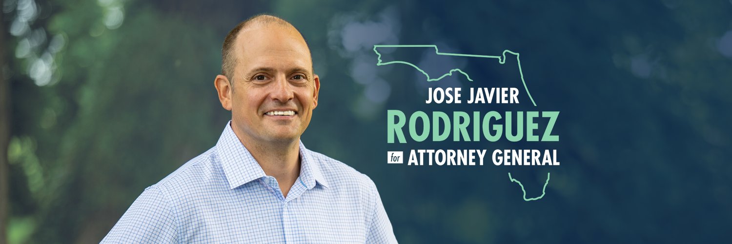 José Javier Rodríguez (Atty General candidate)'s banner