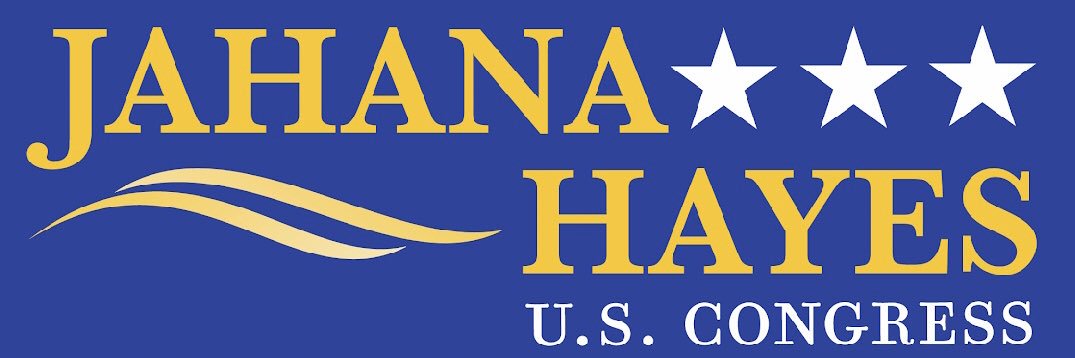 Jahana Hayes's banner
