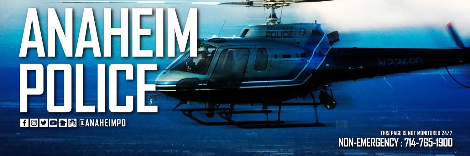 Anaheim PD's banner