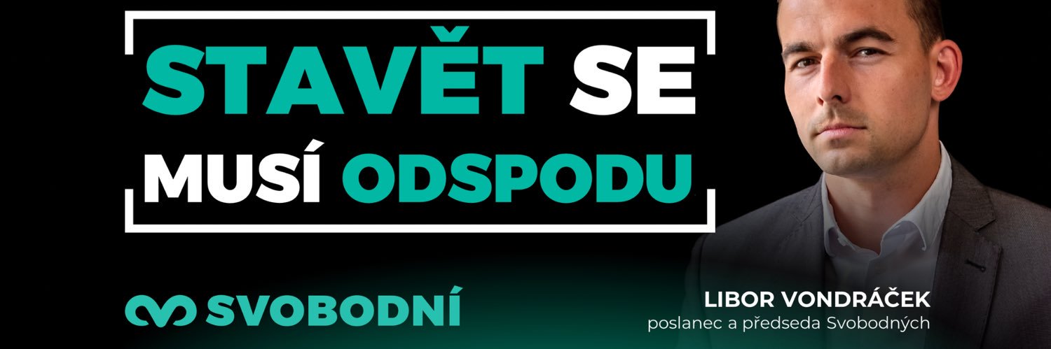Libor Vondráček 🐏 Svobodní 🇨🇿jihočeský poslanec's banner