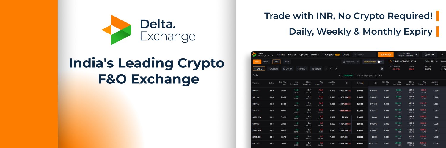 Delta Exchange's banner