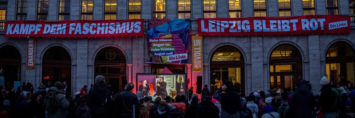 DIE LINKE. Leipzig's banner