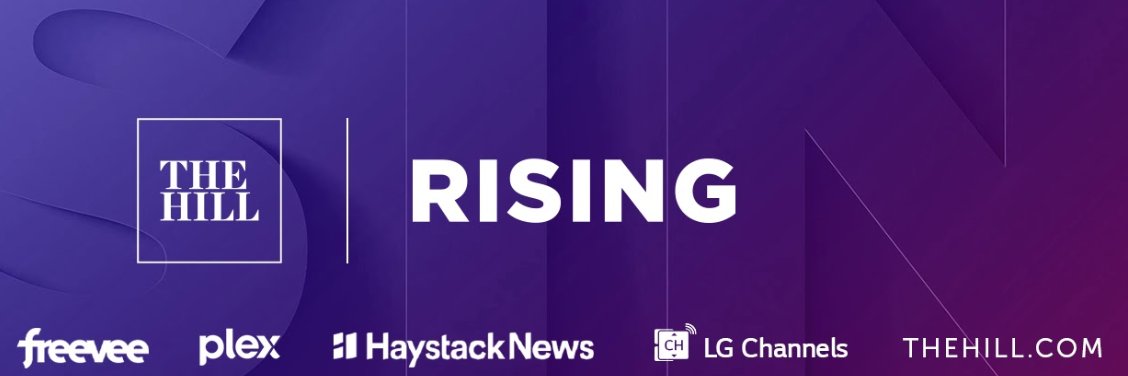 Rising's banner