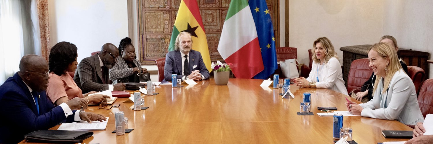 Consul of Ghana to Italy's banner