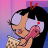 milk tea spill profil fotoฤrafฤฑ