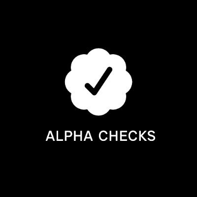ALPHA CHECKS 💎 | Free Mint LIVE's profile picture