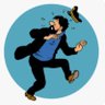 Captain Haddock geht steil profil fotoğrafı