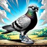 Pigeon voyageur ็ๅคดๅ