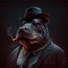 Hippopotamus profil fotoğrafı