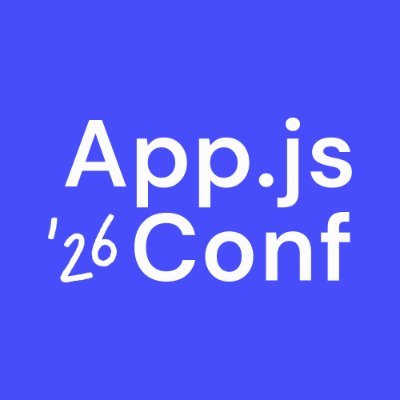 App.js Conf 🗓️ 27-29 May 2026's profile picture