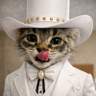 The Rapist Cat wearing a continental suit profil fotoğrafı