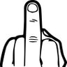 middle finger profil fotoğrafı